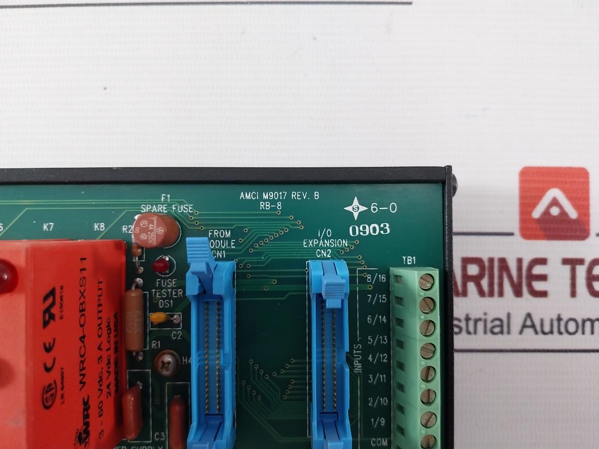 Amci Rb-8 I/O Relay Board M9017 Rev.B +24V Wrc4-obxs11