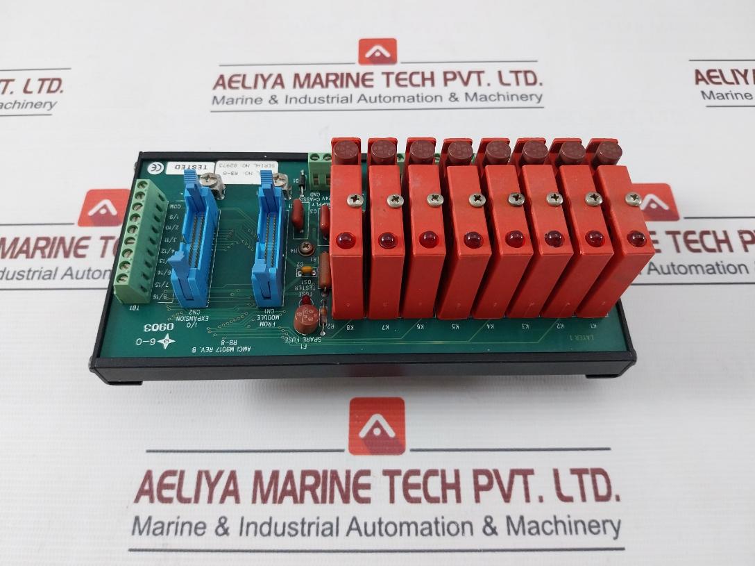 Amci Rb-8 I/O Relay Board M9017 Rev.B +24V Wrc4-obxs11