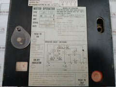 Ame-6 Terasaki Air Circuit Breaker 3 Pole Ac 450V, 50/60Hz
