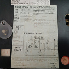 Ame-6 Terasaki Air Circuit Breaker 3 Pole Ac 450V, 50/60Hz