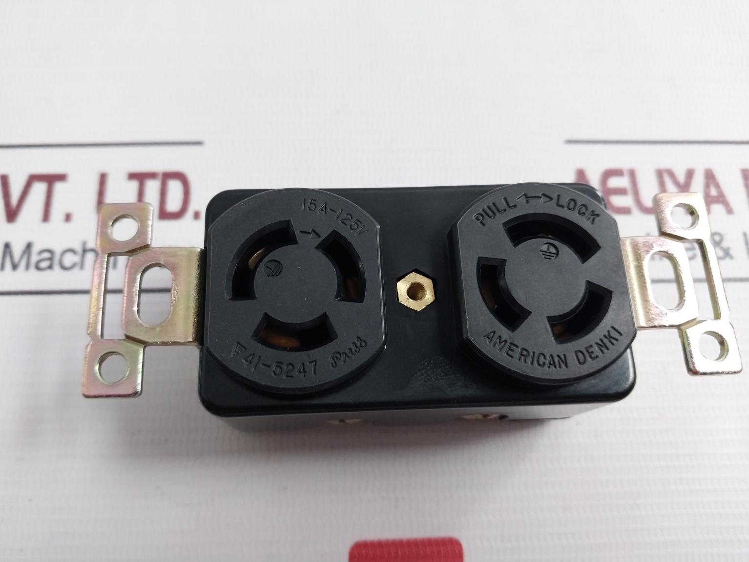 American Denki 15A-125V Duplex Receptacle