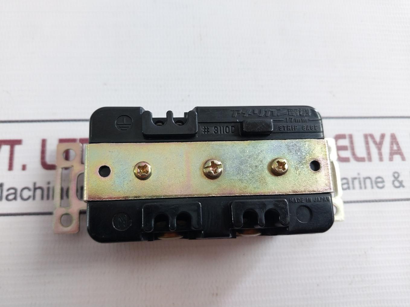 American Denki 3110D Wire Grounding Duplex Receptacle 15A-125V