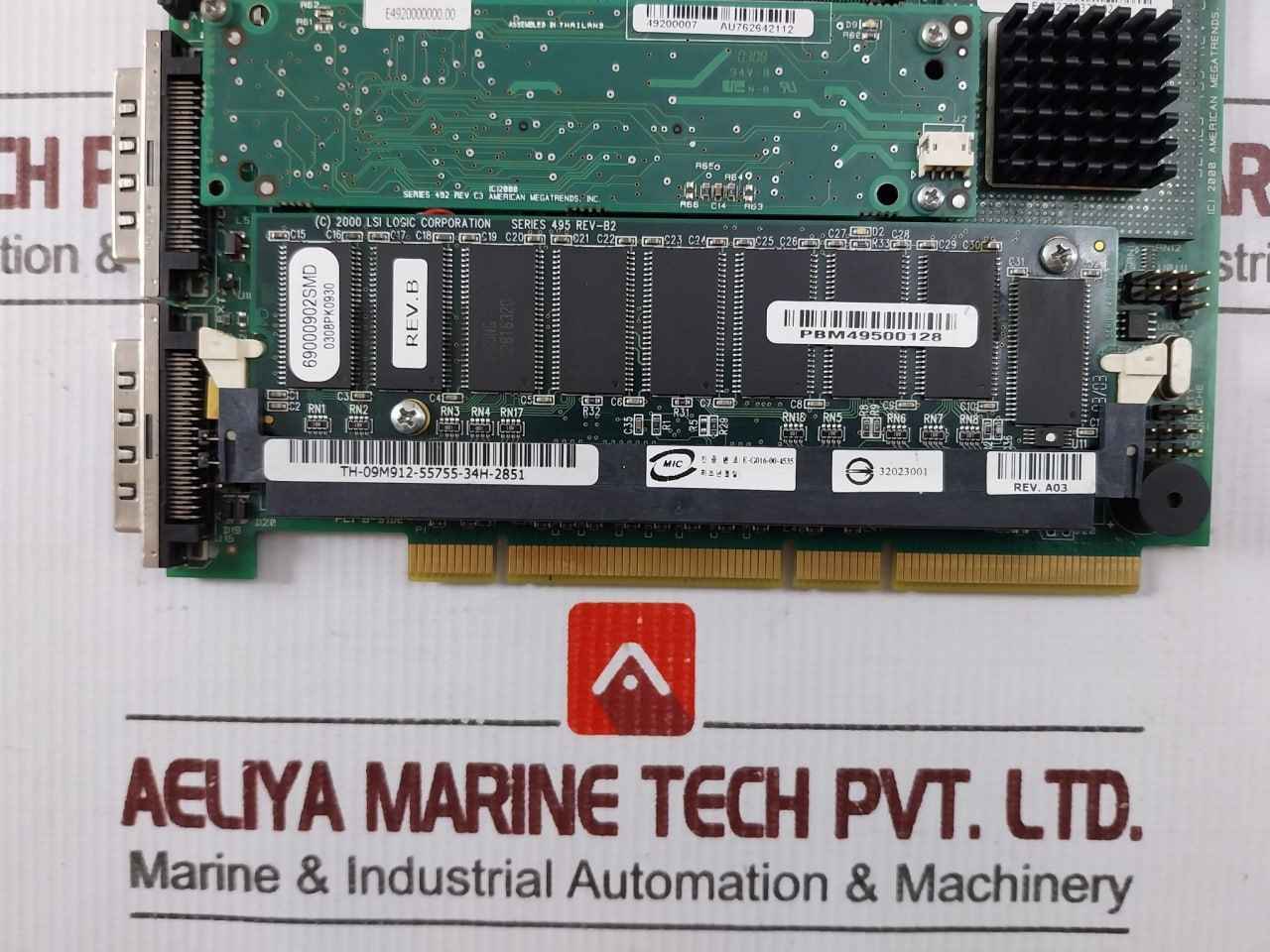 American Megatrends Series 493 Rev-c1 Raid Controller Card 94v-0 P4930706