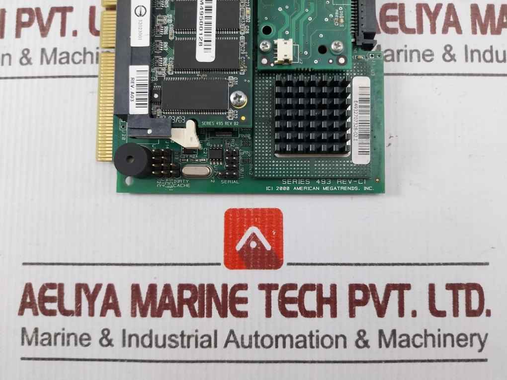 American Megatrends Series 493 Rev-c1 Raid Controller Card 94v-0 P4930706