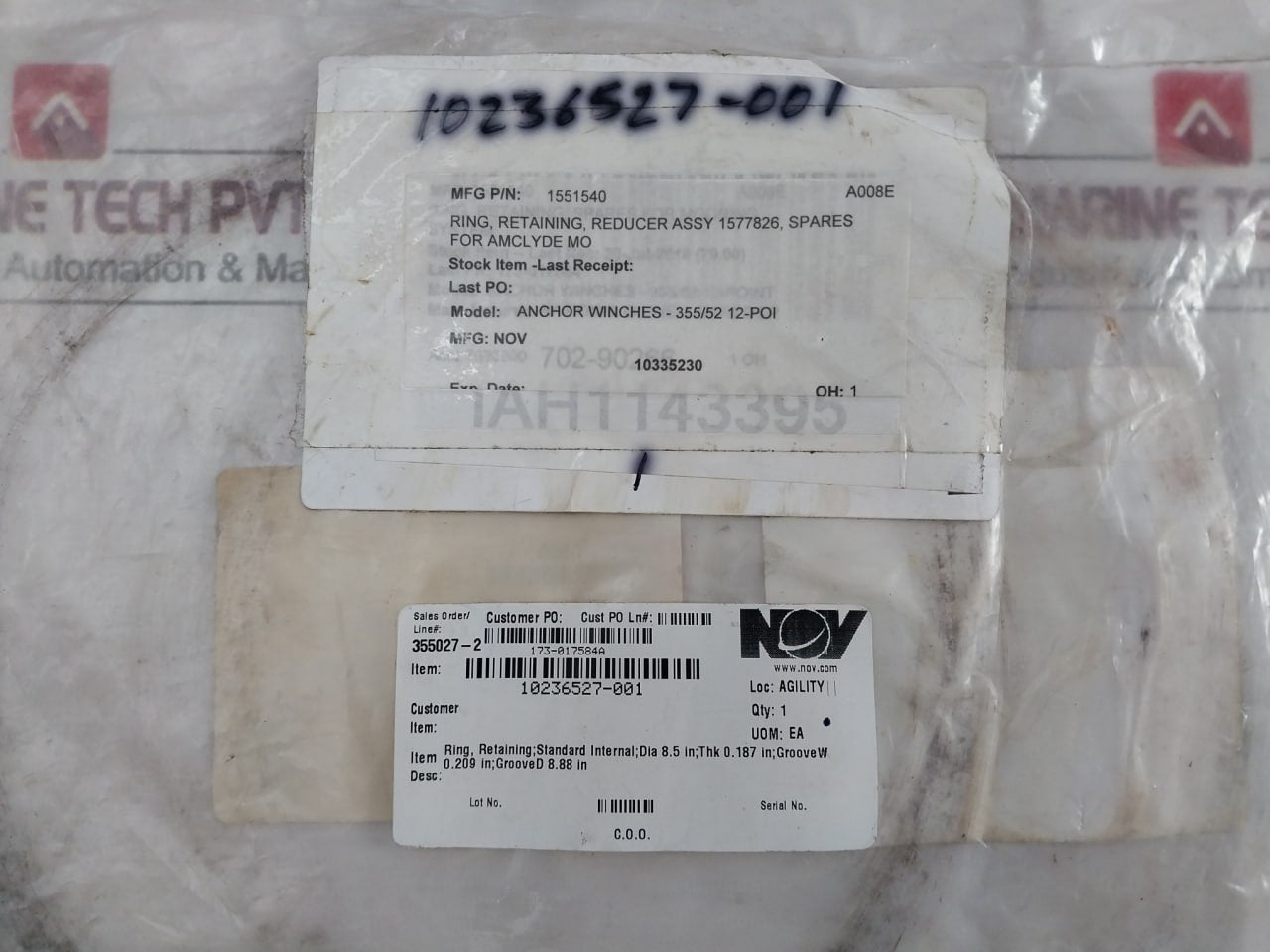 American Rrn-850 Retaining Ring For Amclyde Mo