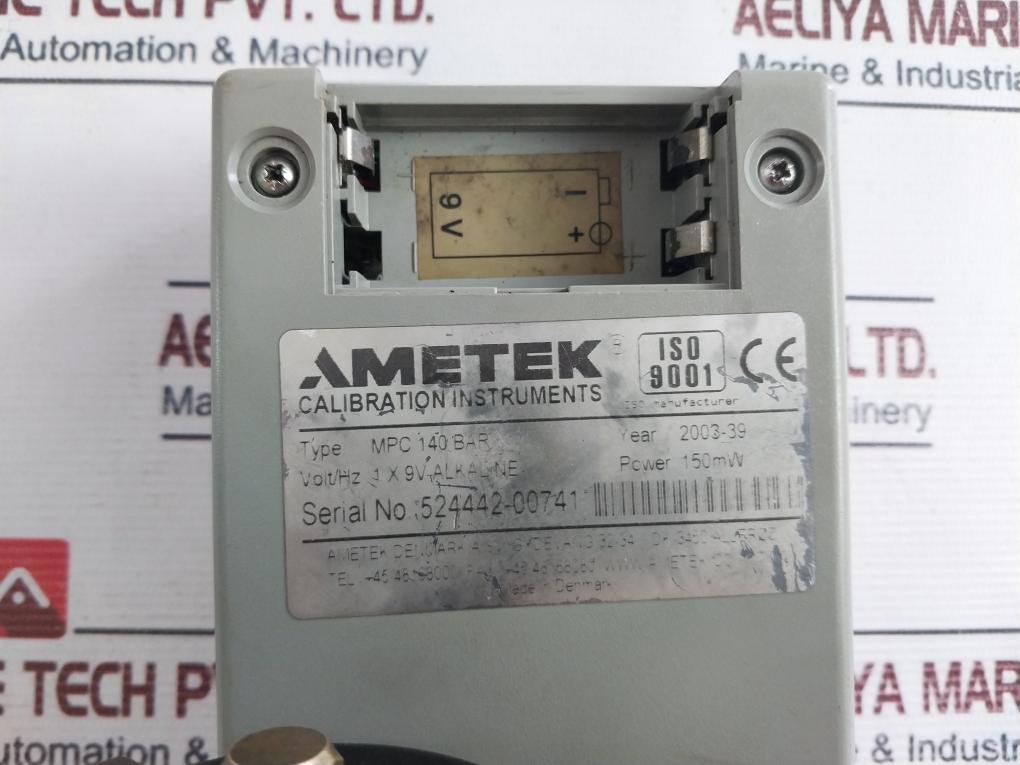 Ametek Mpc 140 Bar Pressure Calibrator Kit