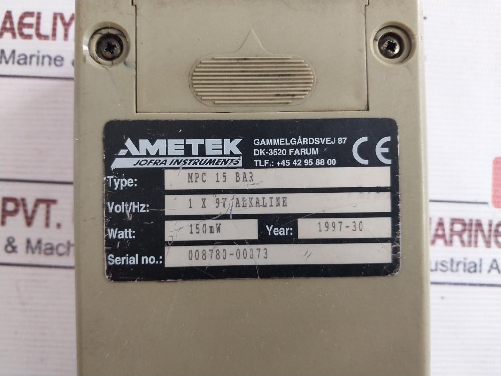 Ametek Mpc 15 Bar Marine Pressure Calibrator Kit Wp2110851