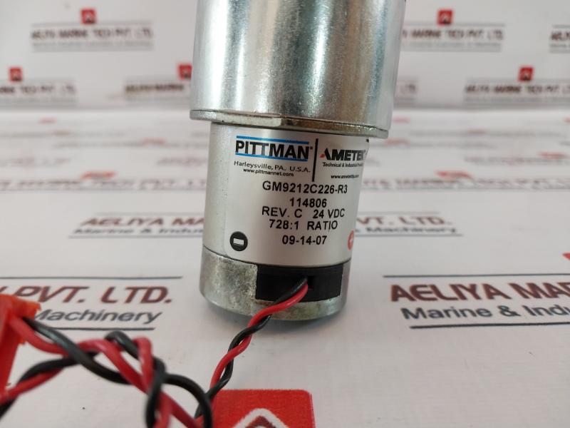 Ametek Pittman Gm9212C226-r3 Gear Motor 24Vdc 114806