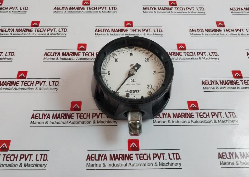 Ametek Usg Solfrunt Pressure Gauge 0-30 Psi(Pound-force/Inch2)