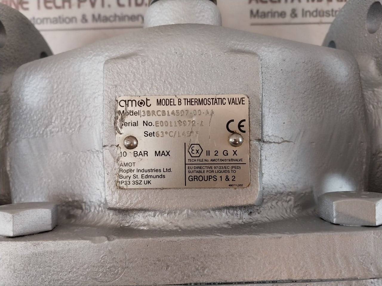Amot 3Brcb14507-00-aa 3-way Model B Thermostatic Valve 10 Bar