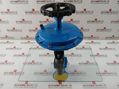 Amot 46660X032 Pneumatic Diaphragm Globe Control Valve W/ Mounted Handwheel