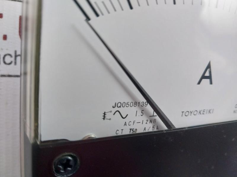 Amp Meter Acf-12Nb Toyo Keiki 0-750A