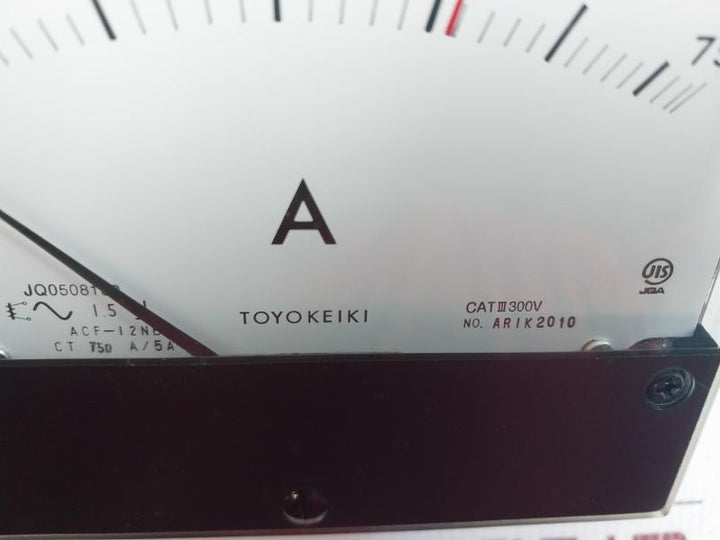 Amp Meter Acf-12Nb Toyo Keiki 0-750A