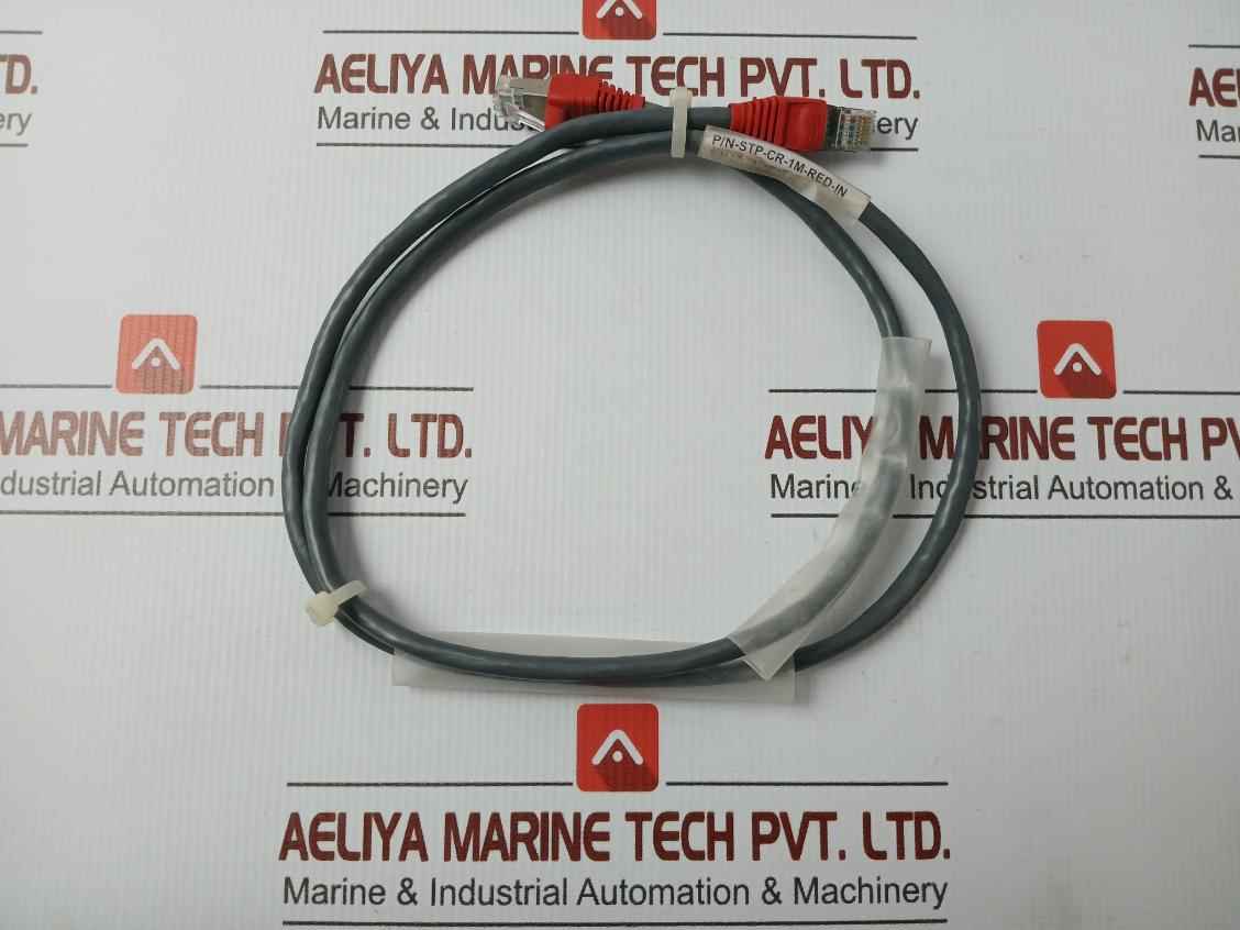 Amp Netconnect 568.C.2 Ethernet Patch Cable Stp-cr-1M-red-in