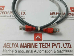 Amp Netconnect 568.C.2 Ethernet Patch Cable Stp-cr-1M-red-in