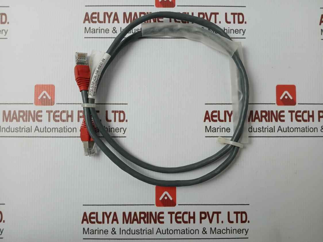 Amp Netconnect 568.C.2 Ethernet Patch Cable Stp-cr-1M-red-in
