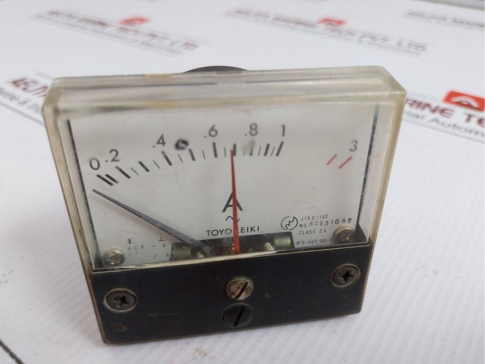 Amp Panel Meter 0.2 To 3 A Toyo Keiki Acf-6