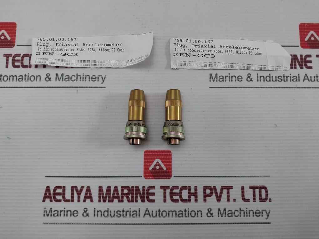 Amphenol Connector Plug For Triaxial Accelerometer Pc06W8-4S