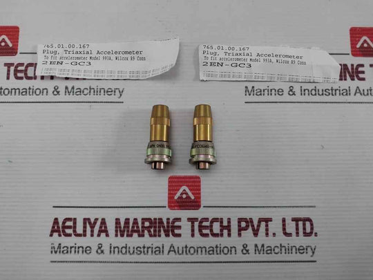 Amphenol Connector Plug For Triaxial Accelerometer Pc06W8-4S