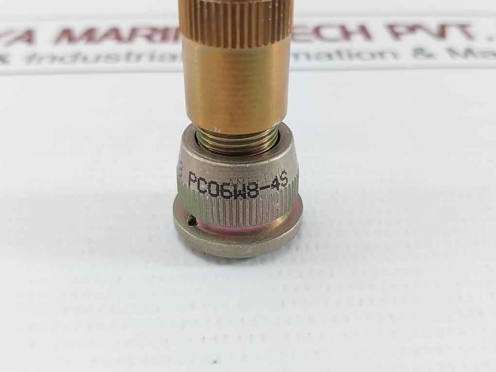 Amphenol Connector Plug For Triaxial Accelerometer Pc06W8-4S