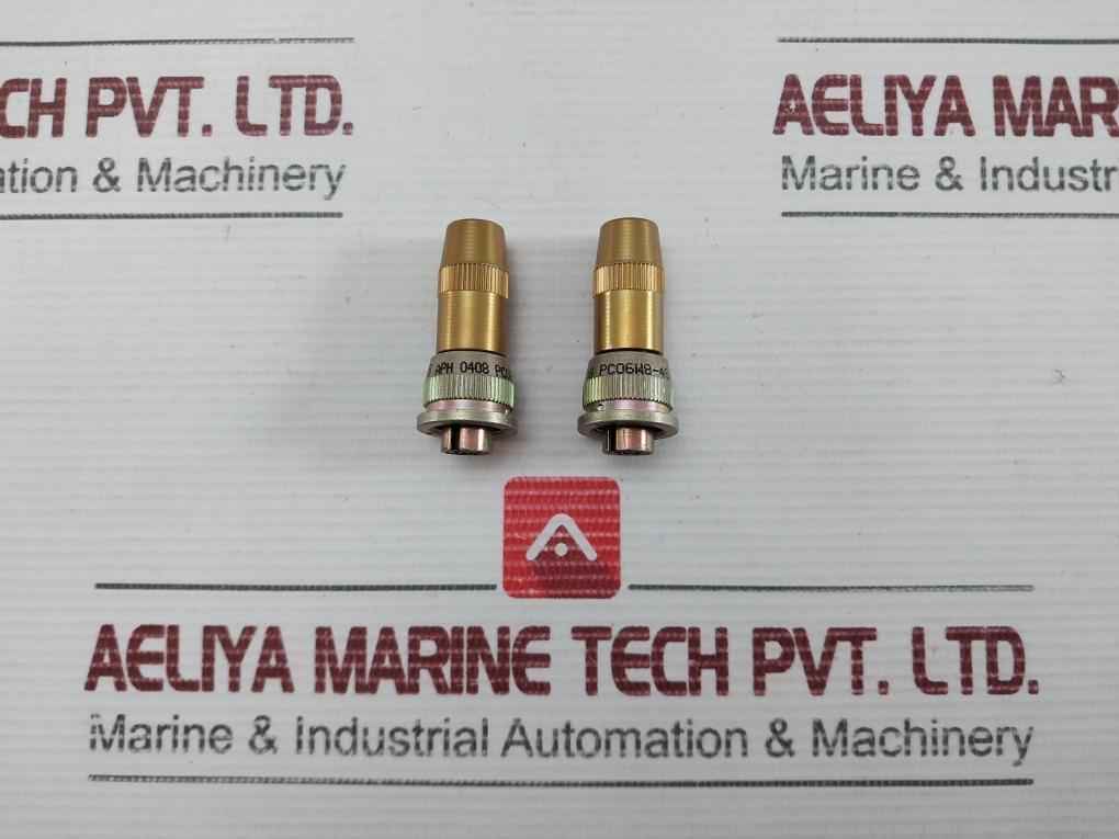 Amphenol Connector Plug For Triaxial Accelerometer Pc06W8-4S