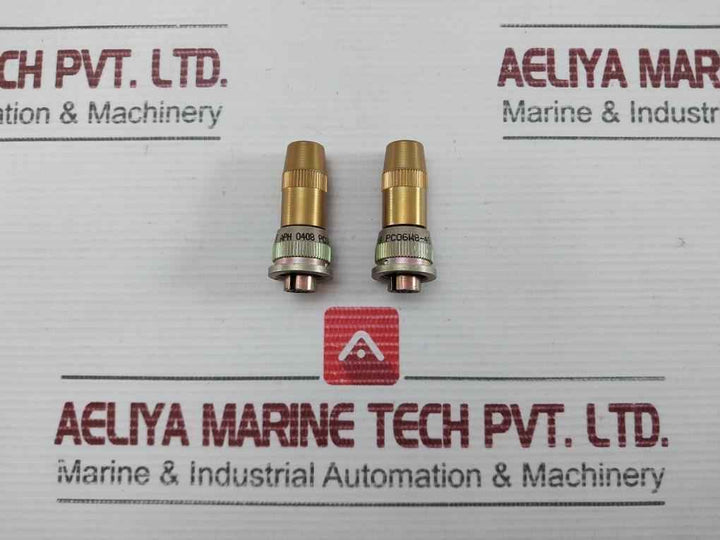 Amphenol Connector Plug For Triaxial Accelerometer Pc06W8-4S