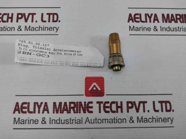 Amphenol Connector Plug For Triaxial Accelerometer Pc06W8-4S