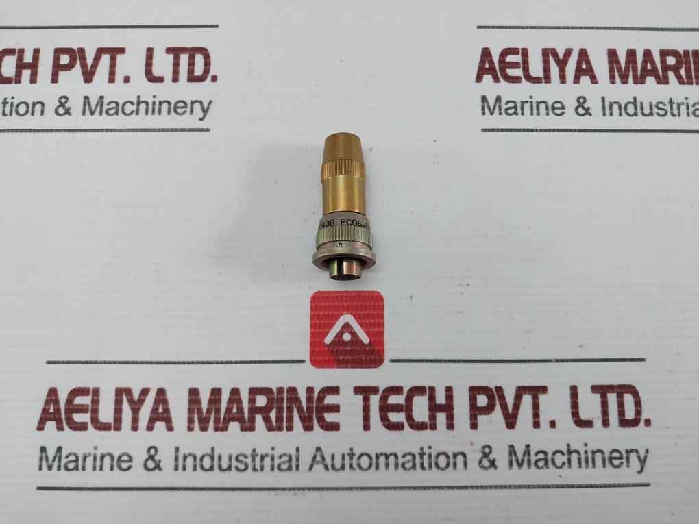 Amphenol Connector Plug For Triaxial Accelerometer Pc06W8-4S