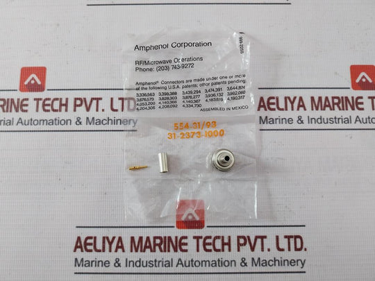 Amphenol M23329/4-02-04 Connector Coaxial Plug 999-225B 31-2372-1000
