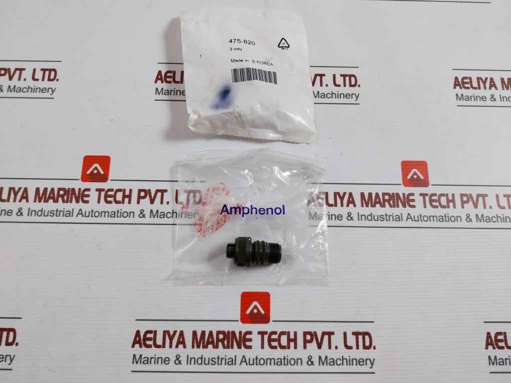 Amphenol Ms3106A 10Sl-3S 3 Way Circular Connector Plug