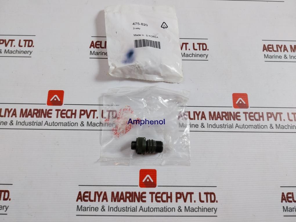 Amphenol Ms3106A 10Sl-3S 3 Way Circular Connector Plug