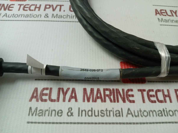 Amphenol 2649-026-012 Quick Disconnect Cable 3.5M Used