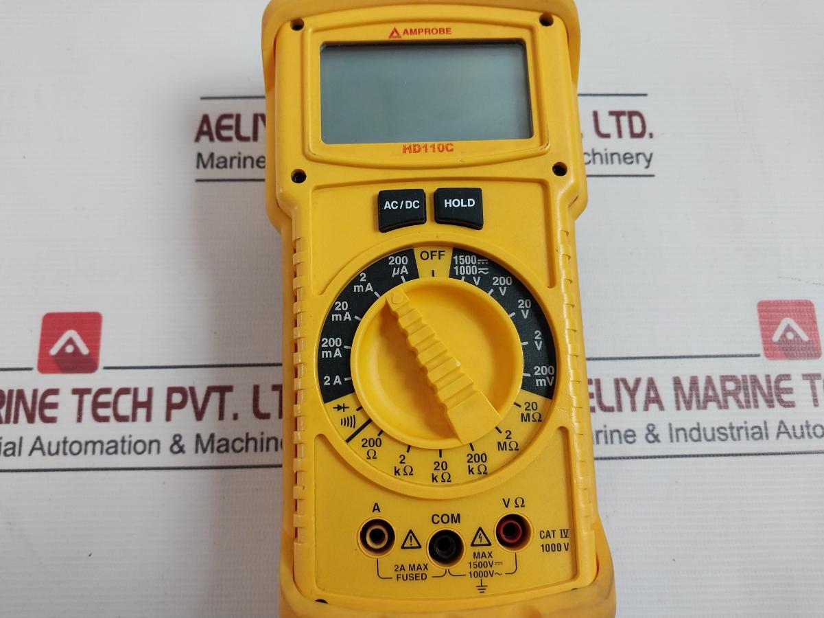 Amprobe Hd110C Heavy-duty Digital Multimeter 2V/20V/200V 2Ma/20Ma/200Ma