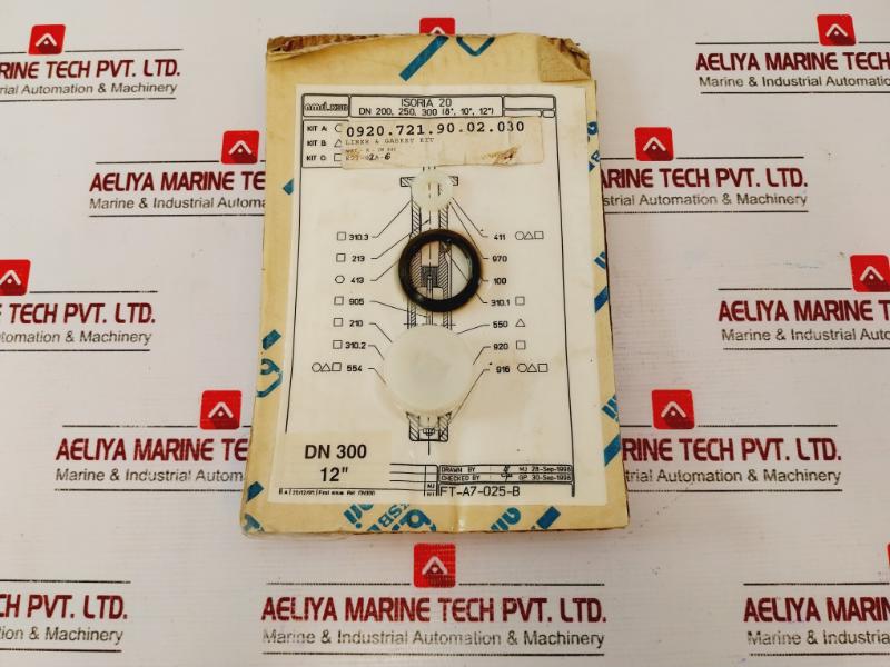 Amri-ksb Dn 300 Isoria 20 Liner &amp; Gasket Kit (12”) Ft-a7-025-b