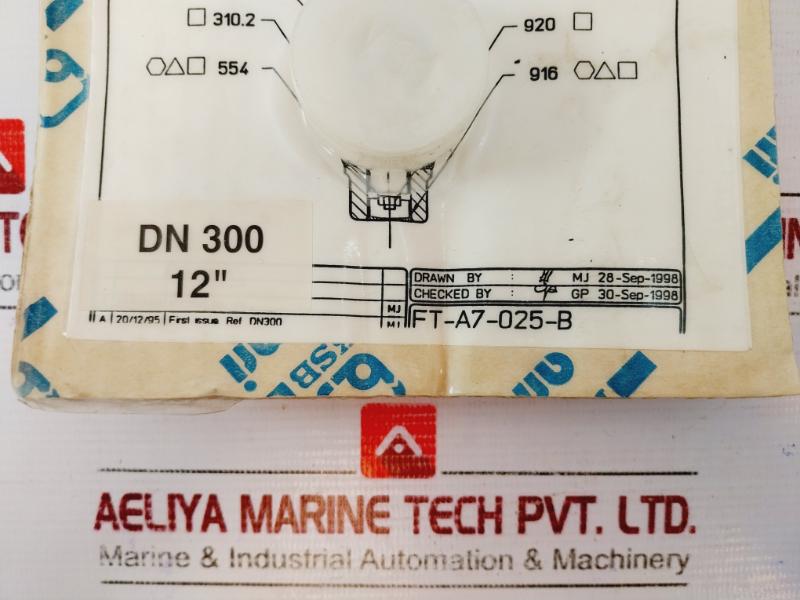 Amri-ksb Dn 300 Isoria 20 Liner &amp; Gasket Kit (12”) Ft-a7-025-b