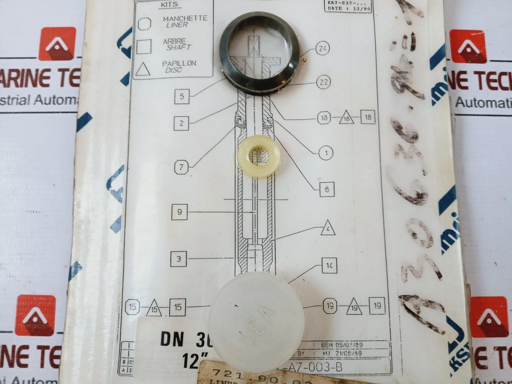 Amri Ft-a7-003-b Liner And Gasket Kit For Isoria Valve Dn 300