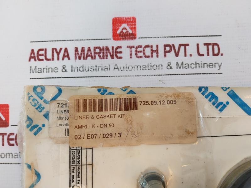Amri Ksb Dn 50 Isoria 20 Liner &amp; Gasket Kit Ft-a7-023-b