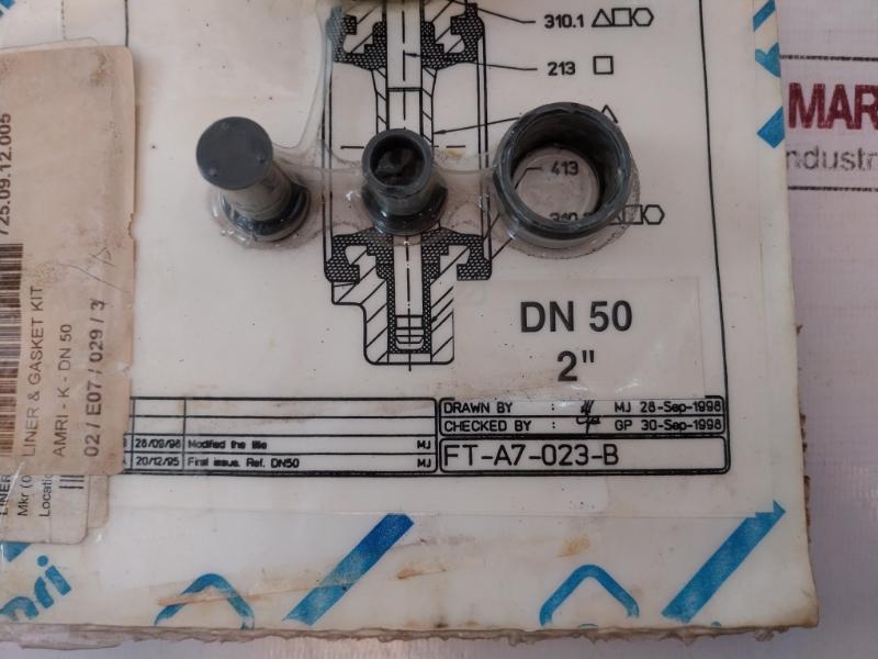 Amri Ksb Dn 50 Isoria 20 Liner &amp; Gasket Kit Ft-a7-023-b