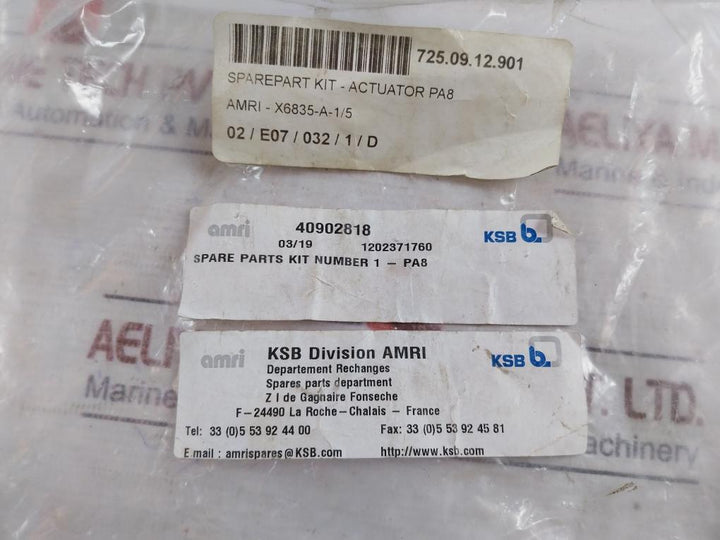 Amri X6835-a-1/5 Spare Parts Kit-actuator Pa8