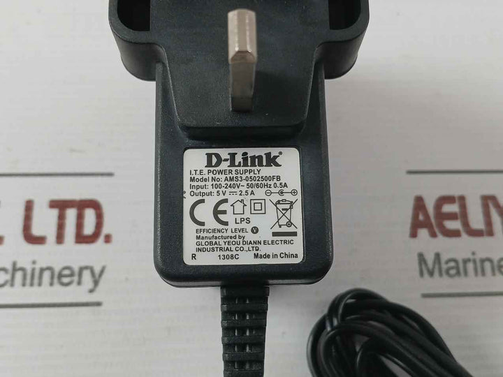 Ams3-0502500Fb I.T.E. Power Supply Adapter 5V 2.5A Brand D-link