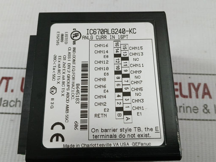 Analog-Current-Input-Module-24Vdc-25Ma-Max-16-Channel-Ge-Fanuc-Ic670Alg240-kc-208031-8