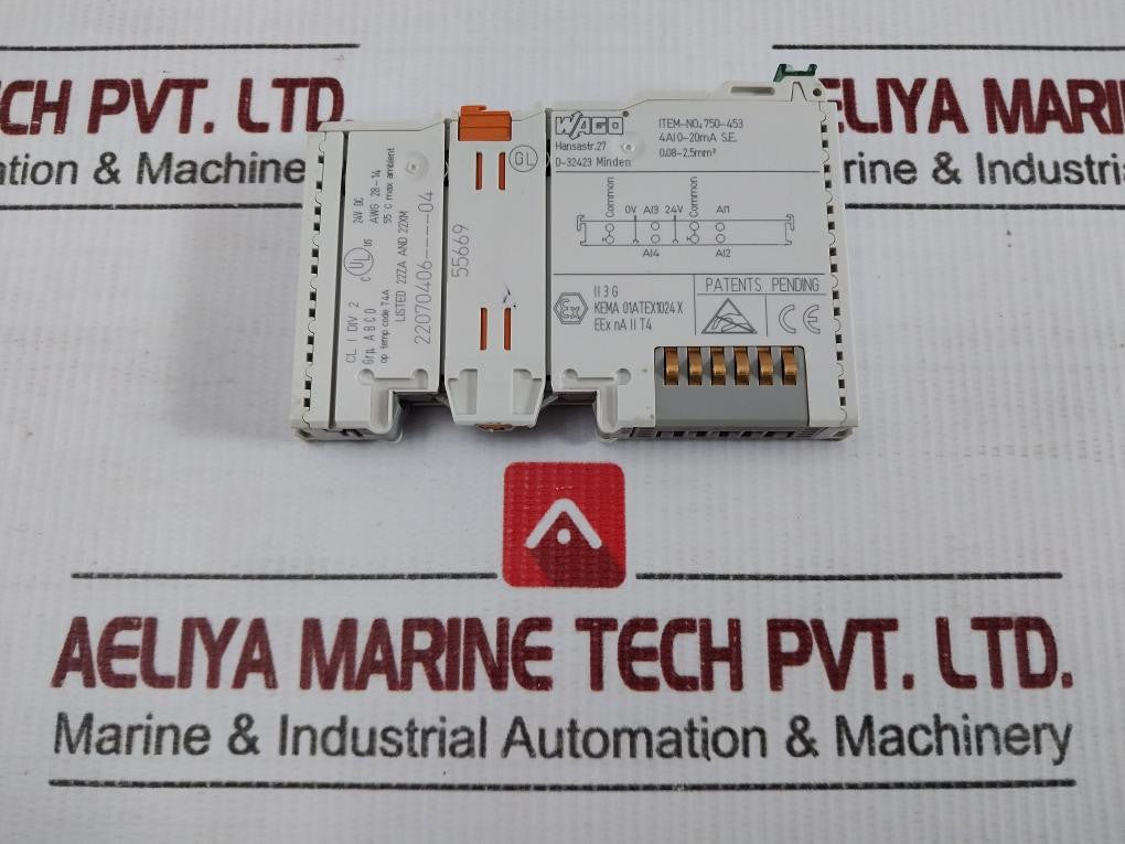 Analog-Input-Module-By-Wago-24v-Dc-750-453-7