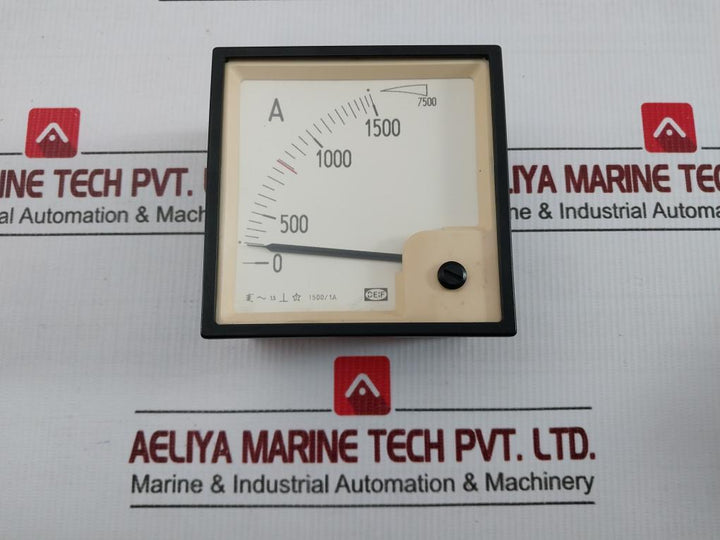 Analog Ammeter 0-7500A ~1.5 Deif