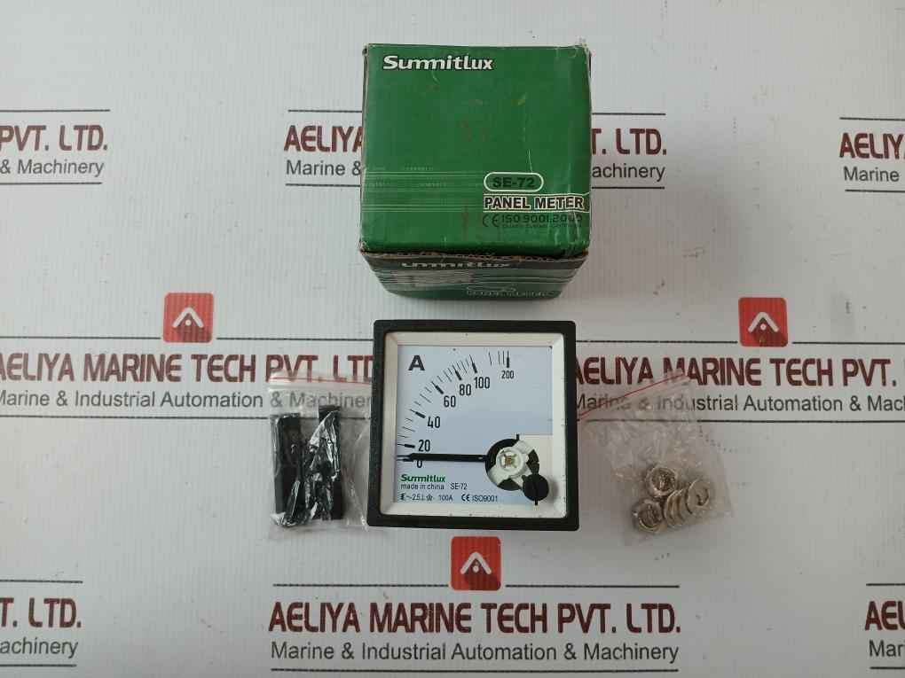 Analog Ammeter 0 To 200 A Summitlux Se-72