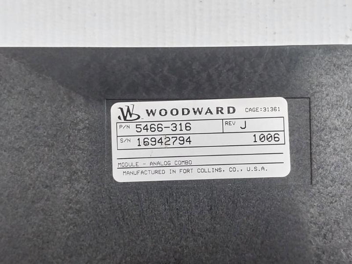 Analog Combo Module 5466-316 Woodward