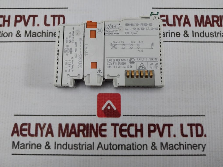 Analog Input Module 750-476/000-200 Wago 55°C 24Vdc