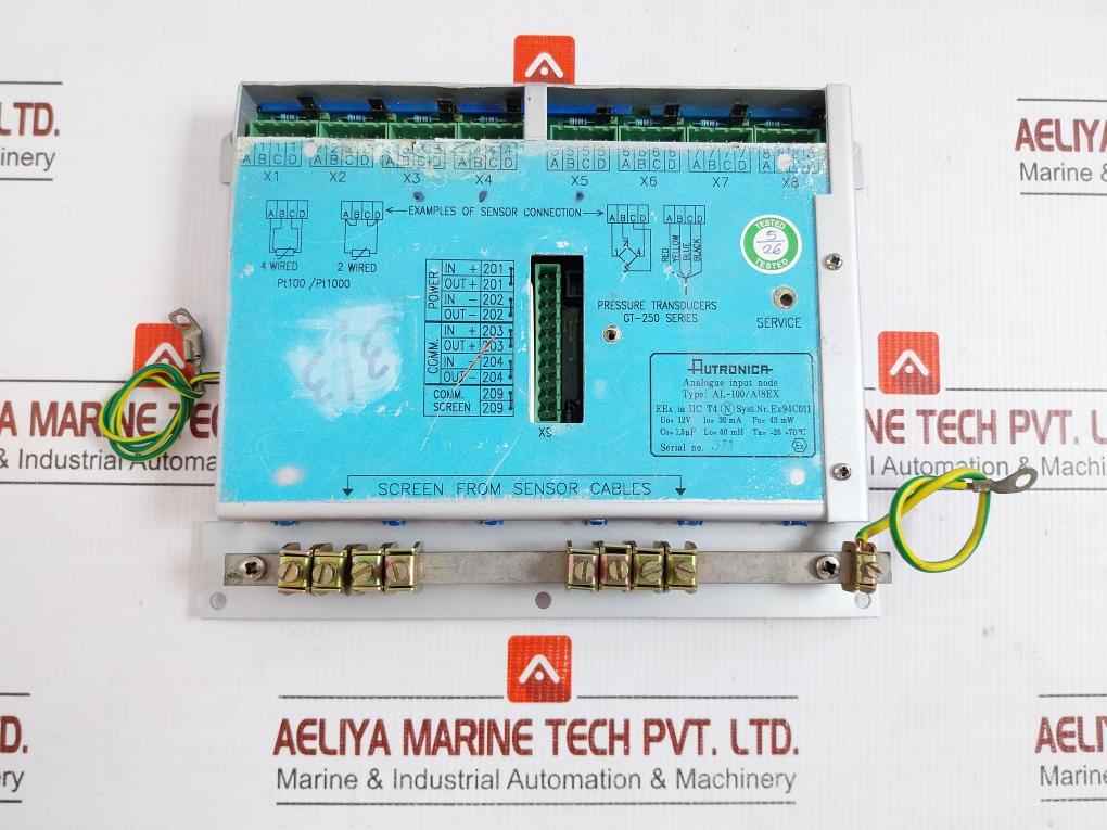Analog Input Node Pressure Transducer Module 12V -20 +70°C Autronica Al-100/Ai8Ex
