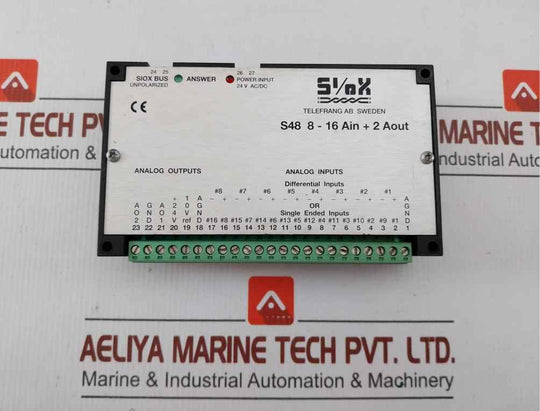 Analog Input/Output Module S48 8-16 Ain + 2 Aout Telefrang