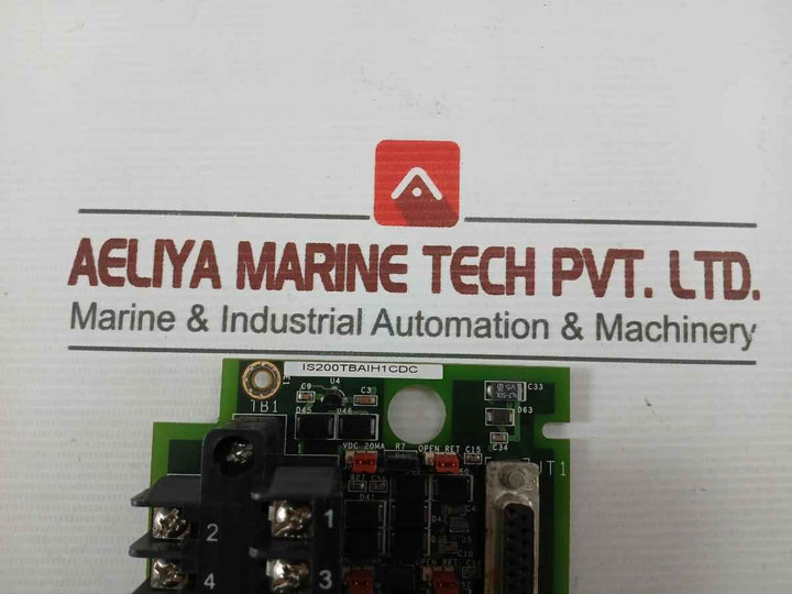 Analog Input Terminal Board- General Electric Part No: Is200Tbaih1Cdc - 94V0