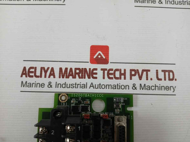 Analog Input Terminal Board- General Electric Part No: Is200Tbaih1Cdc - 94V0
